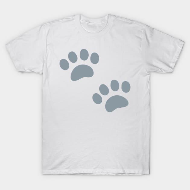 Animal Footprints Sillhouette Emoticon T-Shirt by AnotherOne